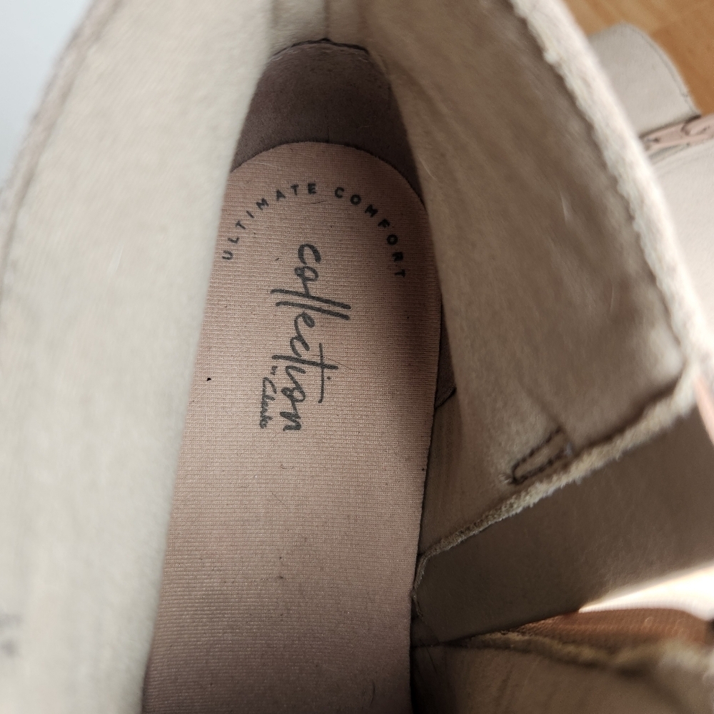 Clarks Collection Addiy Kara Ankle Boots Women's 10 Sand Suede - Picture 10 of 13